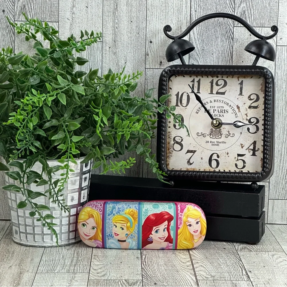DISNEY-Princess Kids Hard Shell Glasses Case Rapunzel Cinderella Ariel & Aurora
